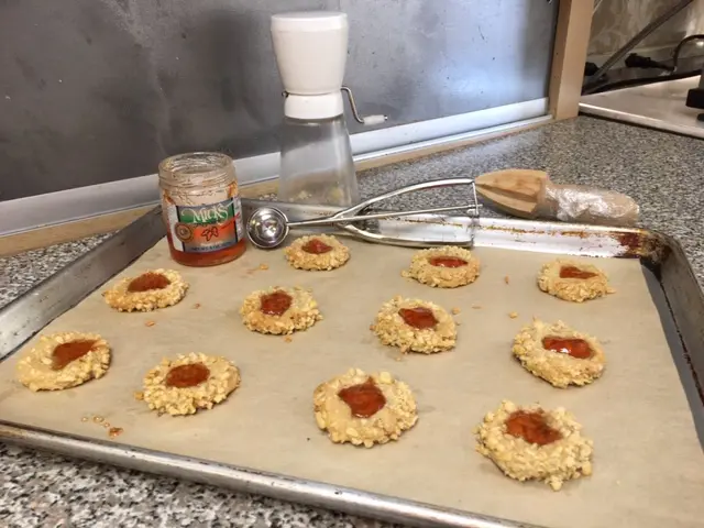 red chile thumbprint cookies