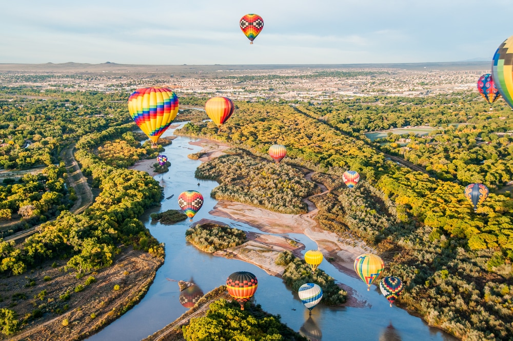 hot air ballooning is one of the best things to do in Albuquerque this winter