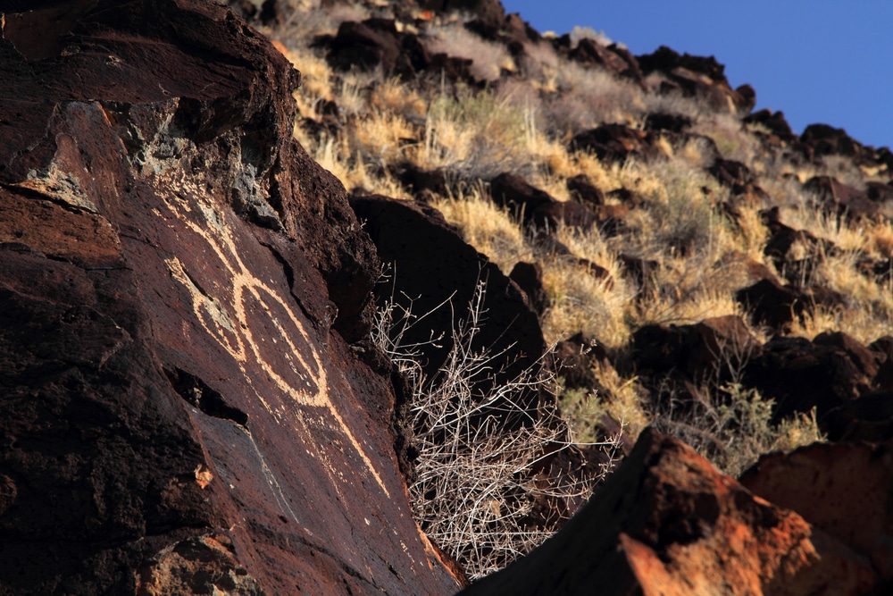 Petroglyphs found at Petroglyph National Monument in Albuquerque