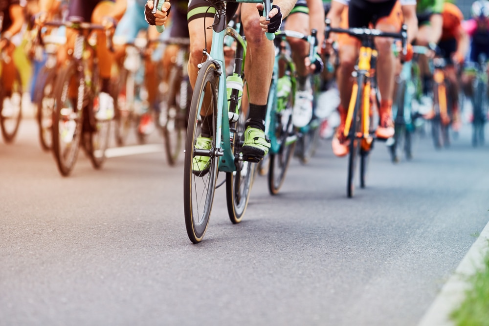 cyclists riding in a race like the Day of the Tread in Albuquerque