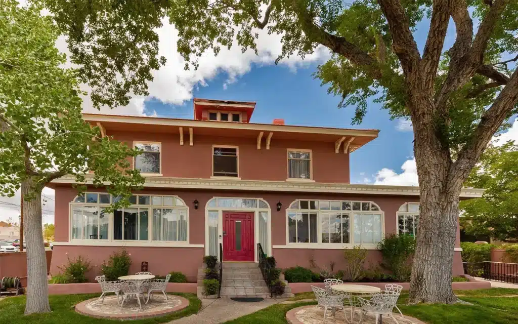 A view Bottger Mansion, the best bed and breakfast in Albuquerque.